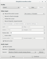 SimpleScreenRecorder. Photo 2