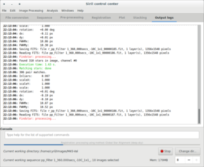 Stacking in Siril-0.9.7
