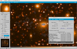 Image visualization and access to catalogs and data for astronomy