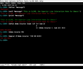 Superior Lisp Interaction Mode for Emacs (client)