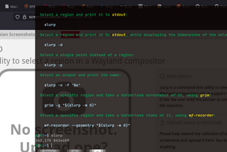 cli utility to select a region in a Wayland compositor