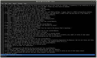Main text interface of Smuxi 0.8.10