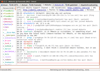 graphical IRC client