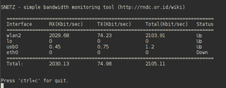 simple live network bandwidth monitoring tool