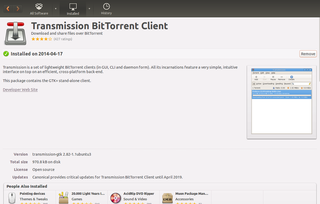 Ubuntu Software Center App Information