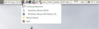 2 from 7 - mice Logitech: MX Master 2S - on and M325 - off