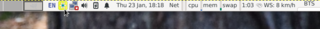 press button on mouse -> online