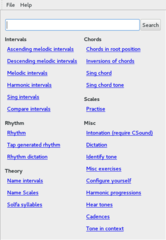 main dialog with many options