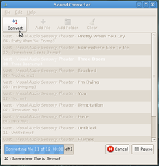 GNOME application to convert audio files into other formats