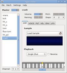 MIDI controllable audio sampler for GNU/Linux systems
