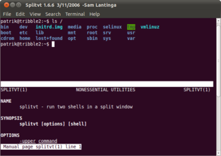 run two programs in a split screen