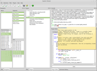 graphical utility for analyzing electrophysiological data