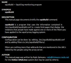 Squid log monitoring program