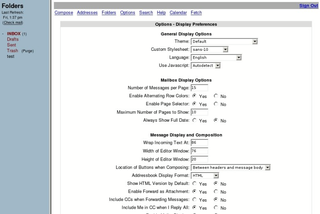 Display Options