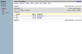 Webmail for nuts