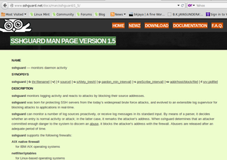 Protects from brute force attacks against ssh
