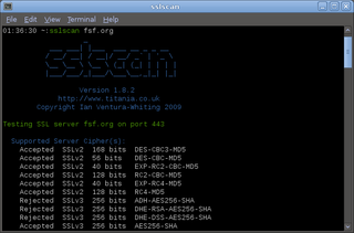 Tests SSL/TLS enabled services to discover supported cipher suites