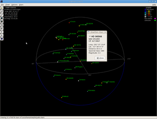 3-dimensional perspective star map viewer