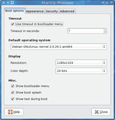 Grub, Usplash and Splash screen configuration