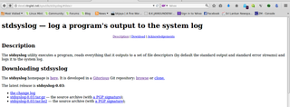 log a program's output to the system log