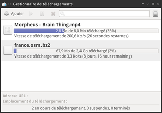 Simple download manager for GNOME