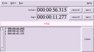 Virtual stopwatch and timer