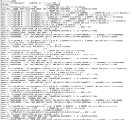 System call tracer