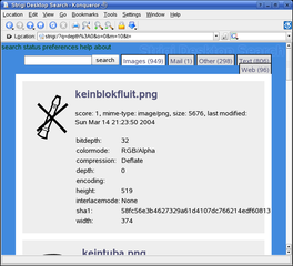 Qt4 client for Strigi Desktop Search