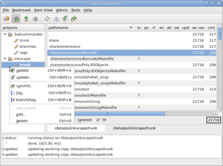 Graphical client for Subversion
