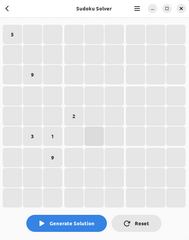 sudoku puzzles solver