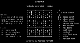 sudoku start screen