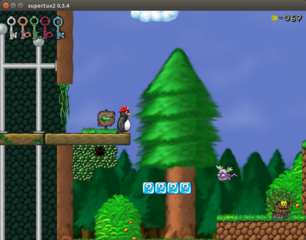One of the levels of the "Forest World"