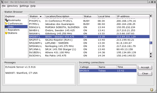 Voice-over-IP server for ham radio operators