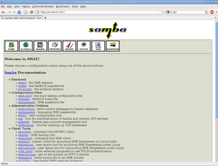 Samba Web Administration Tool