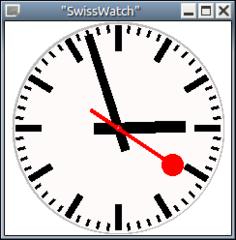 Swiss Railway Clock for the X Window System