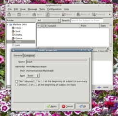 Trash - Folder properties