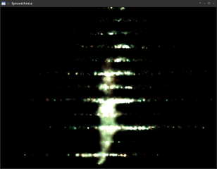 Program for representing sounds visually