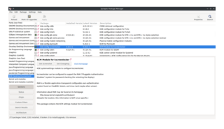 Graphical package manager