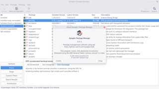 Graphical package manager