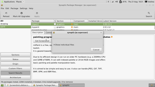 Graphical package manager