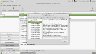 Graphical package manager