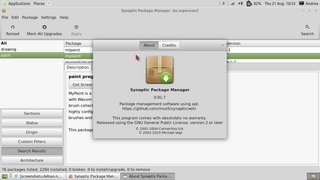 Graphical package manager