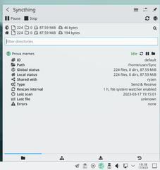 KDE Plasma Desktop and Dolphin integration for Syncthing
