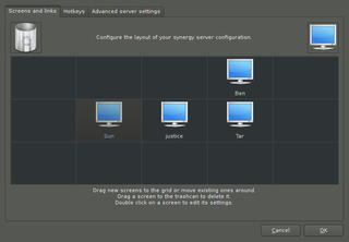 Synergy display layout configuration