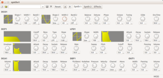 old-school polyphonic synthesizer - standalone