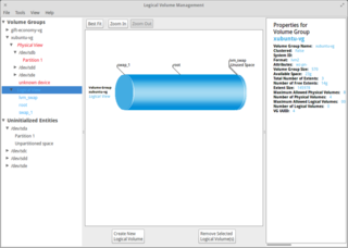 utility for graphically configuring Logical Volumes