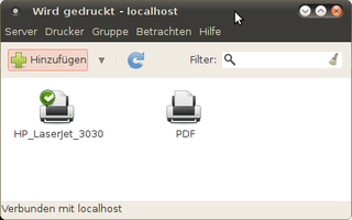 Printer configuration GUI