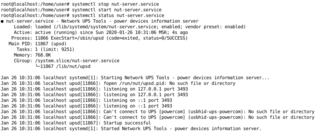 systemctl stop nut-server.service (stop, start, status)