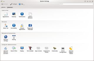 System Settings interface