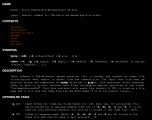 generic indexer for TAB-delimited genome position files
